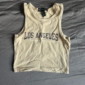 Tan Los Angeles Muscle Tee